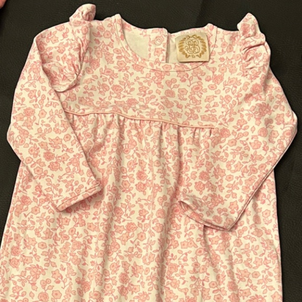 TBBC Leigh Ann Angel Sleeve Romper in Greenville Garden